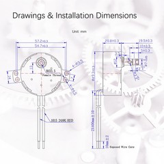 Synchronous Motor 100-120V AC 50/60Hz 15-18RPM Shaft Rotation CW/CCW 4W Gear…