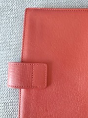 Shinola Mini Ipad Journal Book Cover Rust Red Leather Made In USA