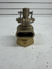 2″ Brass Industrial Fire Hose Nozzle Ball Valve Flat Fan Spray NH/NST Heavy Duty