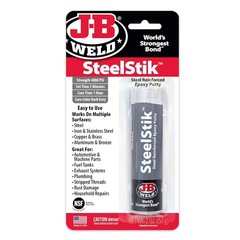 J-B Weld 8267 SteelStik Steel Reinforced Epoxy Putty Stick – 2 oz.