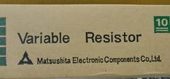 5 Pieces Matsushita Slide Potentiometer 1 Meg Ohm Linear Taper EVA Series NOS
