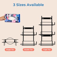 Single Wall Mount Glove Tissue Dispenser, Wire Rack Disposable Gloves Napkin Box