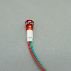 10Pcs 12V DC/AC 10mm RED Panel Mounting LED Indication Signal Pilot Lights USKY3