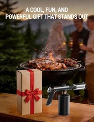 ThermoMaven Propane Torch with One-Touch Max Fire, Cooking Blow Torch Gun with a