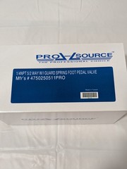 PRO-SOURCE Manually Operated Valve: Foot Pedal with Guard 4750250511PRO