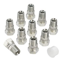 1/2″ NPSM Female x 1/2″ NPTF Male Hydraulic Hose End Swivel Fittings Kit 10Pack
