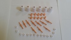 Arccaptain CUT50 PLASMA CUTTER CONSUMABLES 40PCS COPPER EXTENDED CONSUMABLES USA