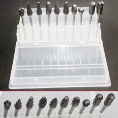 10PCS Tungsten Carbide Dental Cutter Kit Acrylic Burs Lab Tooth Drill 2.35mm US