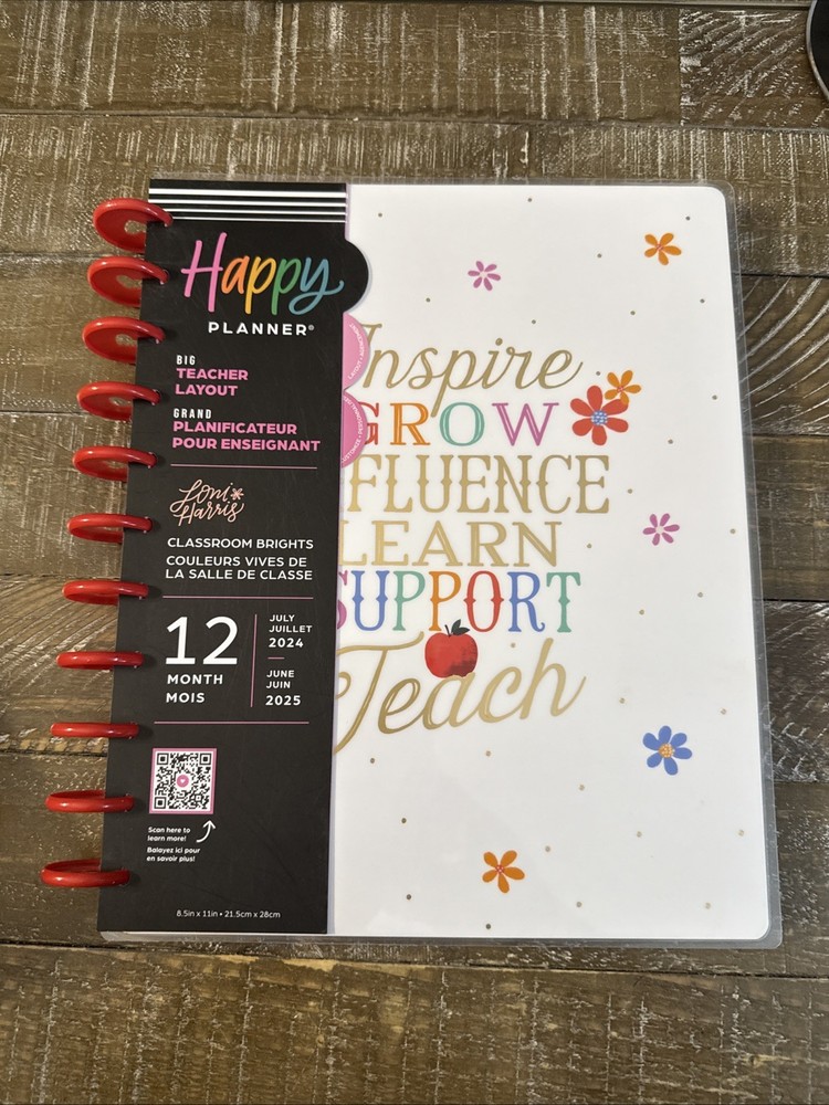 Happy Planner Big Teacher Layout 12 Months
