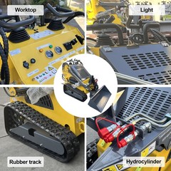 Brand New 23HP Mini Skid Steer Track Loader Twin Cylinder US STOCK Fast Delivery