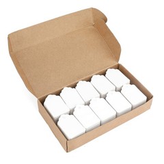 jijAcraft 1000Pcs Price Tags, White Clothing Tags Scalloped Head, White-blank