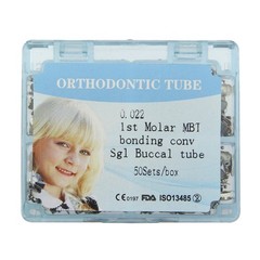 Orthodontic Buccal Tubes Dental 1st 2nd Molar Roth MBT 022 Monoblock Convertible