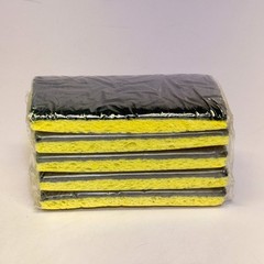 AMERICO (20 COUNT) Scouring Sponge Medium Duty 3.18″ X 6.25″ Yellow/Green 745