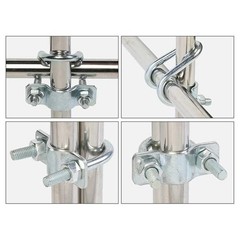 Galvanized Steel Double U-Shaped Clamp Hose Clamp Pipe Clip/Cross U-Shaped Bolt