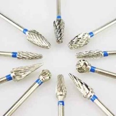 10 Pcs Dental Lab Polishing Bur Drills Tungsten Steel Carbide Burs Burrs 2.35MM