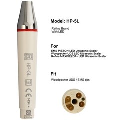 Woodpecker DTE EMS PIEZON LED Dental Ultrasonic Scaler Handpiece Tip HD-7L HW-5L