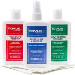 Polish Kit Plastic and Acrylic Cleaner Polish Scratch Remover 8Oz Eyeglass