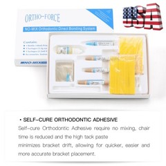Dental Adhesive No-Mix Bonding/ Ortho Light Cure Resin/ Blue/Green Glue Kit