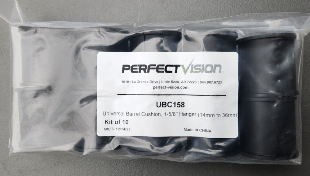 (10 Pack) UBC158 Perfect Vision Universal Barrel Cushion for 1-5/8″ Hanger