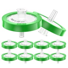 Syringe Filters 0.22um Sterile PES,33mm,Hydrophilic,Lab Filters,Sample Prep,10Pk