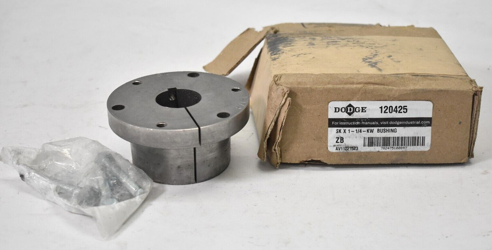 Dodge SK x 1-1/4″ -KW Bushing Metal Part QD 120425 w Hardware AV11221523