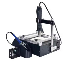 YIHUA 853AAA+ Welding Station Preheating Station Solder Iron Hot Air Gun 3 in 1