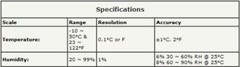 Sper Scientific 800016 Humidity/Temperature Monitor