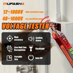 AC Voltage Tester Pen 12-1000V Non Contact Breakpoint Finder Tool