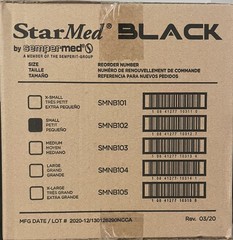 Sempermed Starmed Black Nitrile Exam Gloves Small Case of 1000 Medical #SMNB102