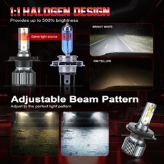 6000K LED Headlight bulbs for KIOTI CK20 CK25 CK27 CK30 DK35 DK40 DK45 DK50 DK65