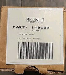REZNOR 148053 1/20 HP 3300 RPM 115V JE1E024N AO SMITH,
