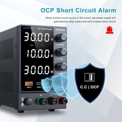 Adjustable 0-30/60/120V 0-2/3/5/10A Lab DC Power Supply Variable Bench Switching