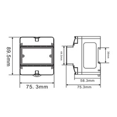 100A Single Phase Tuya WiFi AC Meter Over Under Voltage Leak Protect Prepayment