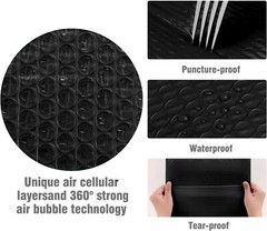 25 #000 4×8 Black Poly Bubble Padded Envelopes Self-Sealing Mailers