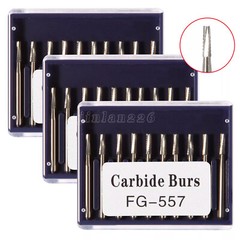 Dental 557 FGOS Surgical Carbide Burs FG-557XL Length 25mm /FG557 19mm