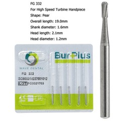 Wave Dental Carbide Burs Round FG 330 4 6 8 245 557 169L Burs High Speed Midwest