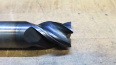 Hanita 4VP5S carbide 4fl endmill 1-1/8″ LOC REGROUND to 25mm and recoated