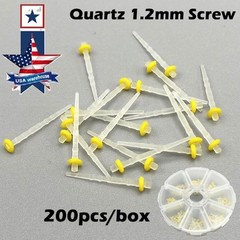 200pcs Dental Quartz Fiber Post Teeth Restorative Screw Endodontic Posts 1.2mm