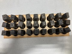 Young Bros. Stamp Works 1/2″ Alphabet Steel Stamp Set 27 Letters 09271