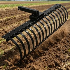 49″ Landscape Rake Pine Straw Rake Rock Rake Fits 2″ Receiver ATV/UTV Tractors