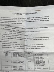 Control Transformer For 24, 12, Or 2.5 Volts AC Control System EP4031OF Class 2