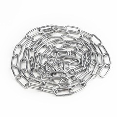 SUS304 Stainless Steel Utility Chain 9.8FT Light Duty for Hanging Camping