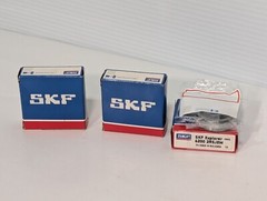 Lot of 3: SKF Explorer 6200-2RSJEM Deep Groove Ball Bearings, Made in Bulgaria