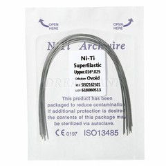 10Packs Alambres de arco rectangular Niti superelásticos de ortodoncia dental