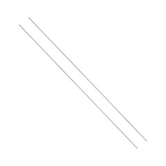 2 pcs 1.6mm Dia 356mm Length GR5 Metal Solid TC4 Titanium Round Bar[0.06 x 14IN]