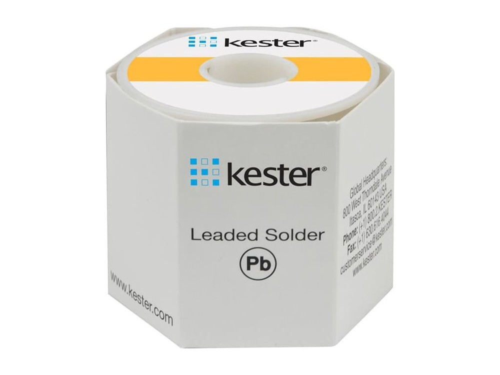 Kester 24-6040-0027 Solder Wire, Rosin Core, Leaded, Sn60Pb40, 3.3%, 0.031′