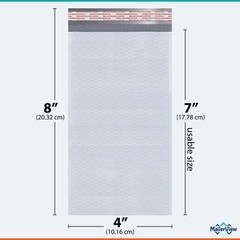 White Small Bubble Mailers 4×8 Inch | Thick Padded Poly Bubble Mailer Envelop…