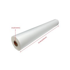 24″ Thermal Roll Laminating Film, Matte Clear Film Laminating Rolls,1 Inch Core
