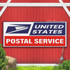 United States Postal Service Indoor Outdoor Banner Sign with grommets