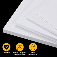 4 Pack ABS Plastic Sheet, 0.02″ Thick 8″x12″ Flexible Hard Plastic Sheet, Heat M